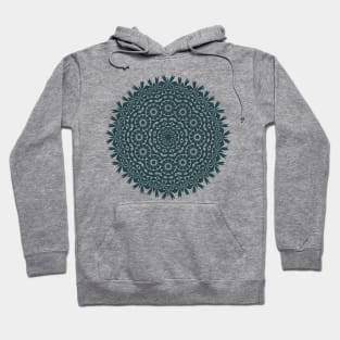 Sacred Leaf Mandala (Dark Blue) Hoodie